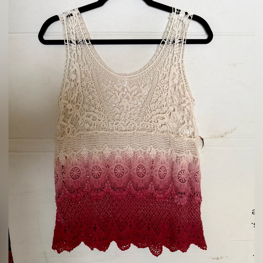 Ombre Crochet Sleeveless Top